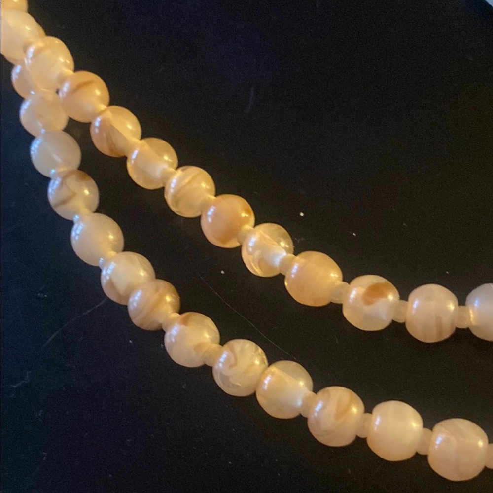 Chico's Brown and Cream Beaded Necklace - Picture 6 of 7